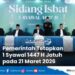 Hasil Sidang Isbat, Pemerintah RI Tetapkan 1 Syawal 1447 H Jatuh pada Hari Sabtu 21 Maret 2026