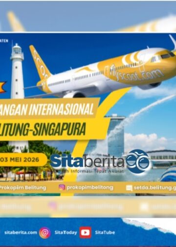 Pemkab Belitung Pastikan Kesiapan Sambut Penerbangan Internasional Perdana Scoot Airline Rute Singapura ke Belitung pada 3 Mei 2026