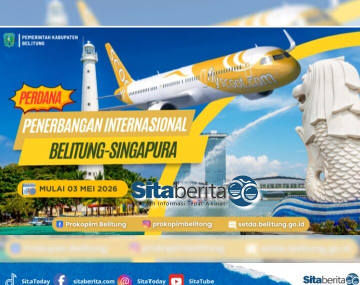 Pemkab Belitung Pastikan Kesiapan Sambut Penerbangan Internasional Perdana Scoot Airline Rute Singapura ke Belitung pada 3 Mei 2026