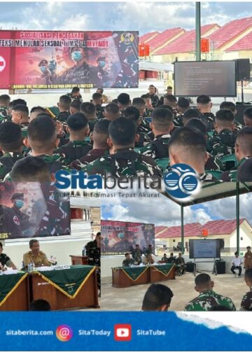 Tingkatkan Pemahaman dan Kewaspadaan terhadap IMS dan HIV, Yonif TP 845/Ks Gelar Sosialisasi kepada Anggota