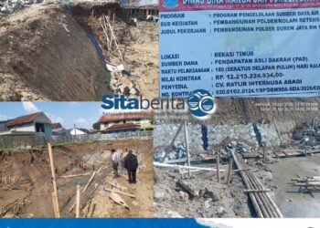 Proyek Pembangunan Polder Duren Jaya Rp12,2 Miliar, Ketum PKAP-RI Temukan Kejanggalan Dugaan Pengelolaan Tanah hingga Kualitas Pekerjaan Konstruksi