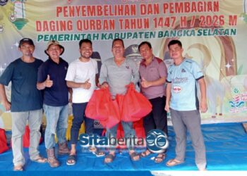 Pemkab Bangka Selatan Berbagi Kebahagiaan Idul Adha 1447 H Bersama DPC PJS Basel
