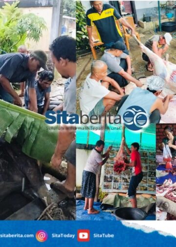 Warga RT.30 Paal Merah Jambi Sembelih 1 Ekor Sapi Kurban Tiga Hari Setelah Idul Adha