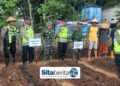 Babinsa dan Bhabinkamtibmas Sukorejo Bersinergi Dukung Program Ketahanan Pangan Melalui Penanaman Jagung.