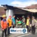Babinsa Kutowinangun Kidul Bersama Bhabinkamtibmas dan BPBD Bantu Pembersihan Puing Pascakebakaran Warung Soto